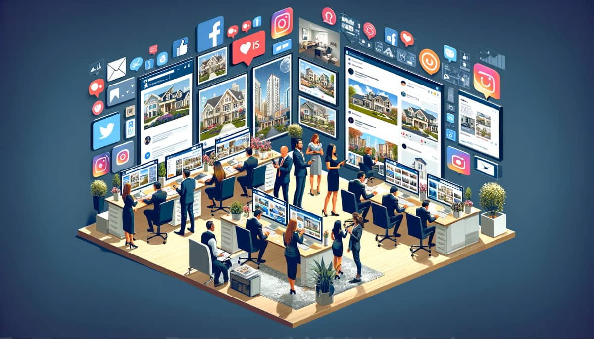 réseaux sociaux dans l'immobilier